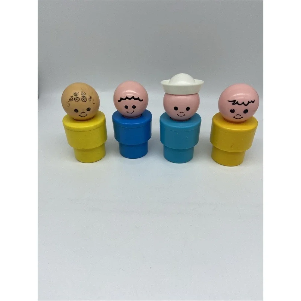 Vintage Fisher Price Little People Chunky 1974 Replacement Figures Lot Of 4